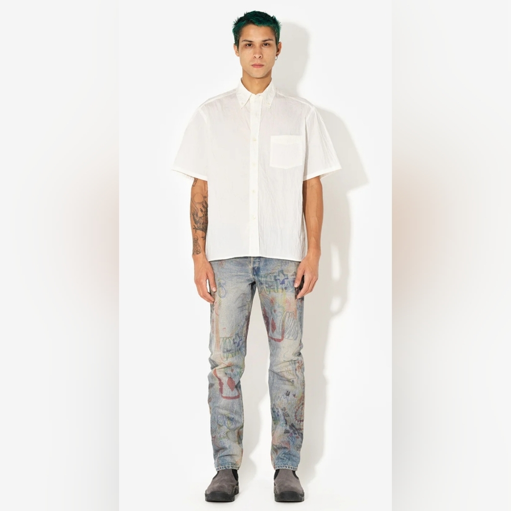 John Elliot Crinkled Button Down Shirt - sz. L - NWOT!